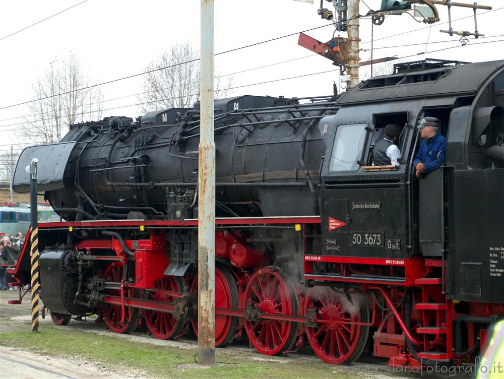 Milan (Italy) - Large steam locomotive